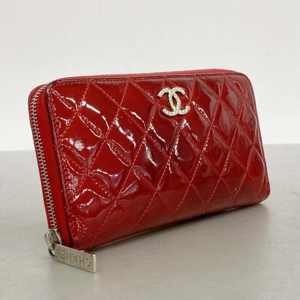 CHANEL Red Leather Wallet - Picture 2 of 14